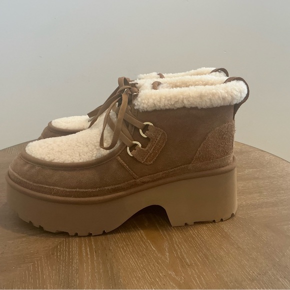 UGG CLASSIC NEW HEIGHTS LACE UP CHESTNUT SUEDE WOMEN'S BOOTS SIZE US 12. NEW - Picture 7 of 7